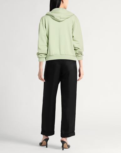 Woman Sweatshirt Light green Size S Cotton, Polyester