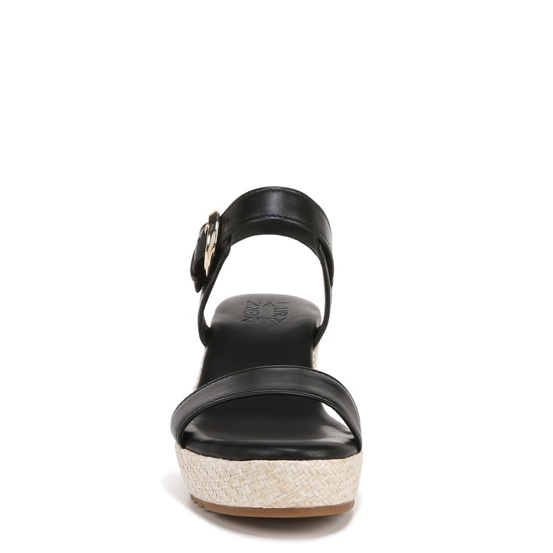 Women's Stella Wedge Sandals (Black Leather)