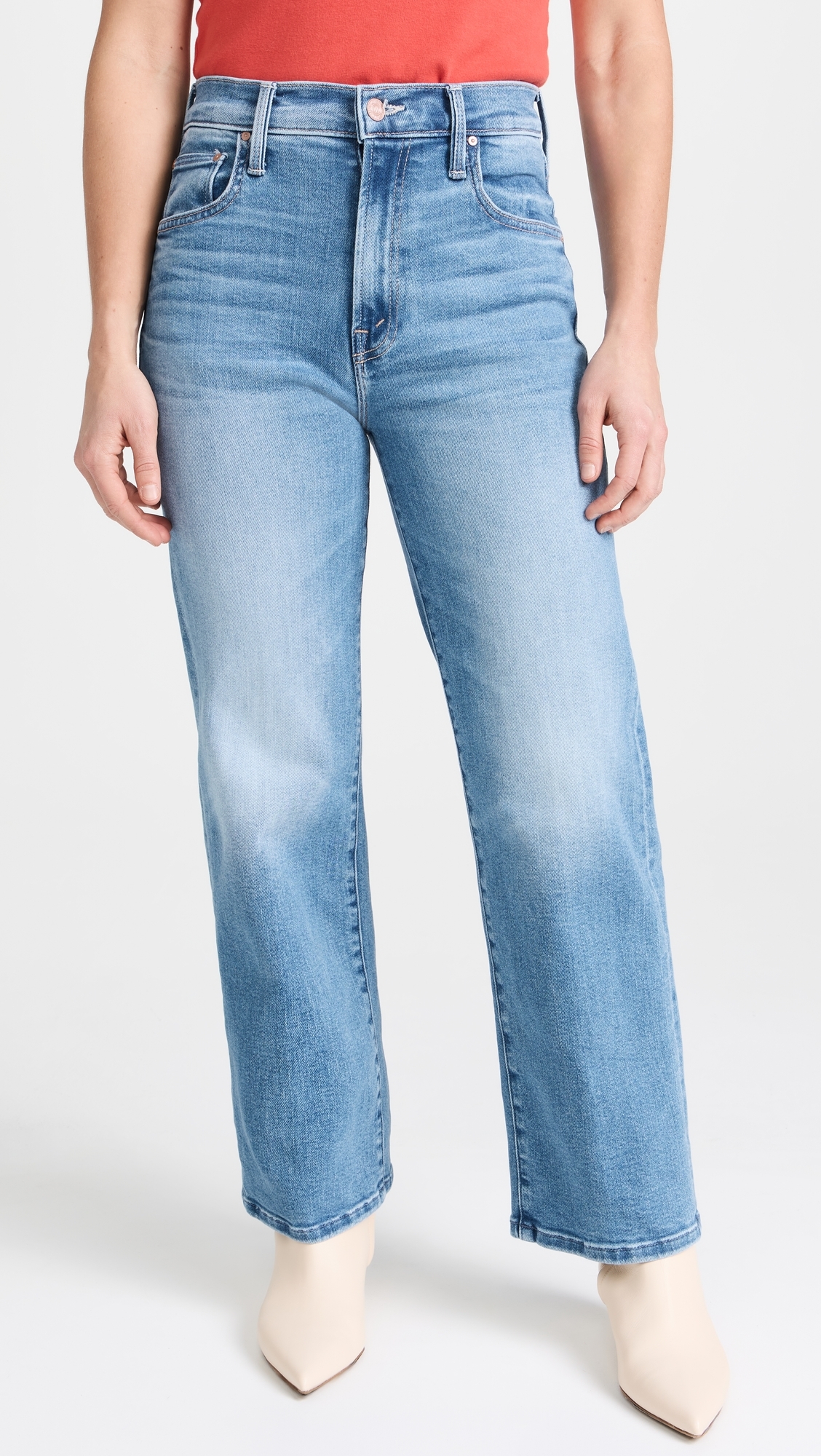 Petite Lil Zip Rambler Flood Jeans Out of the Blue