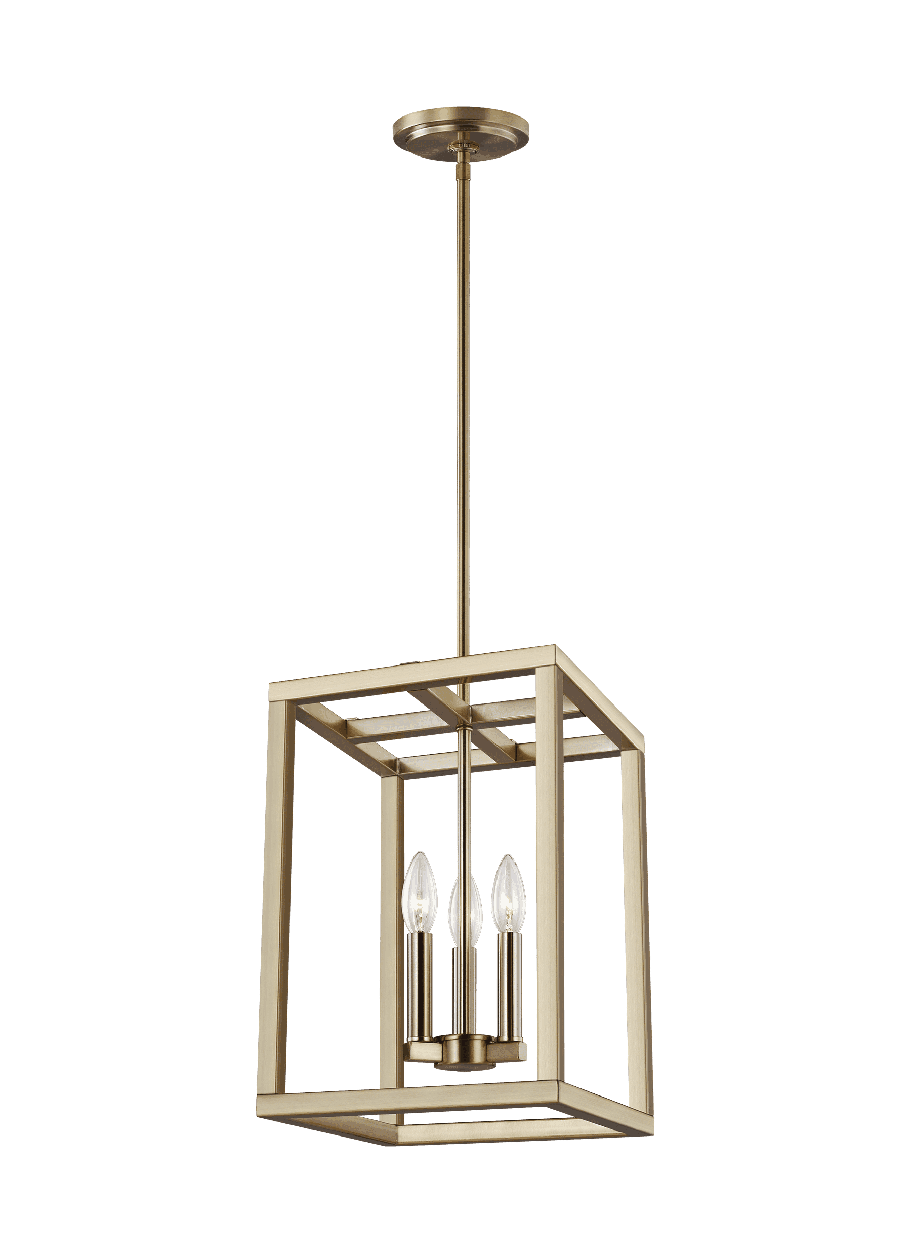 Moffet Street 3-Light Foyer Light in Satin Bra