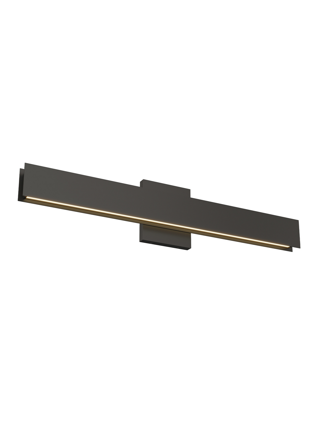 Bau 1-Light 5.00"H LED Bathroom Vanity Light in Nightshade Black