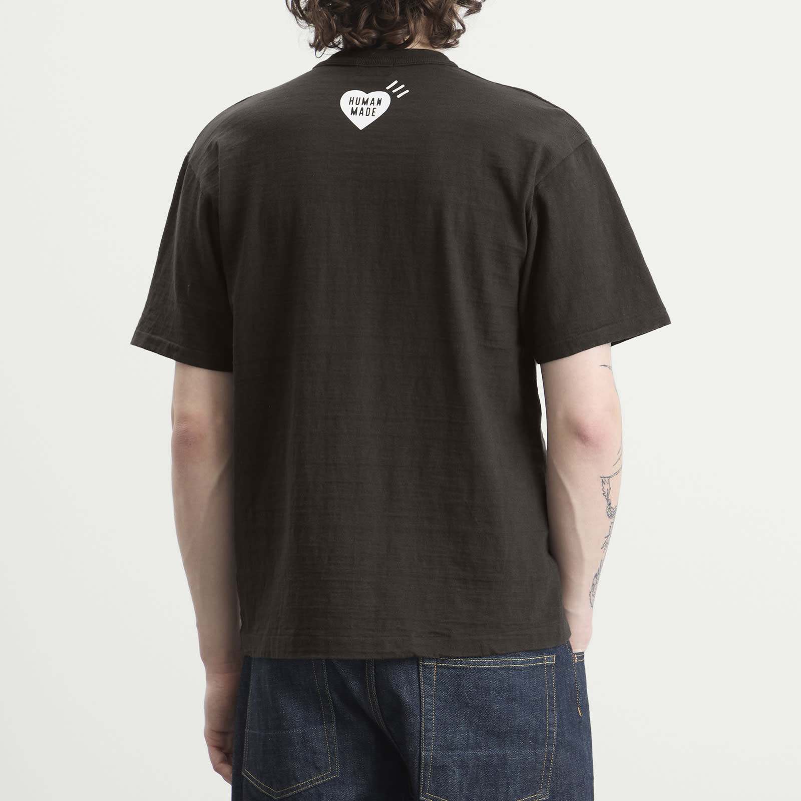 Men's Red Heart T-Shirt Black