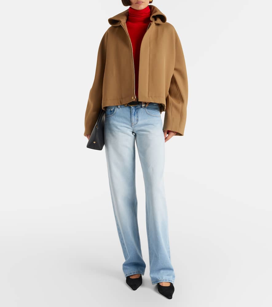 Harper low-rise straight jeans