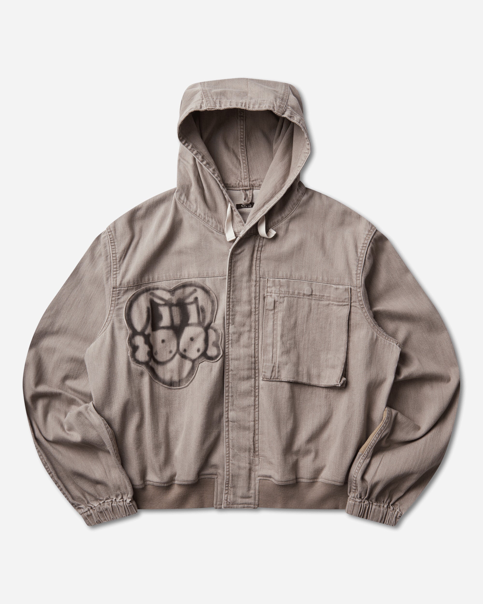 Men s Asesine Reflective Finesse Pup Hooded Light Jacket Green