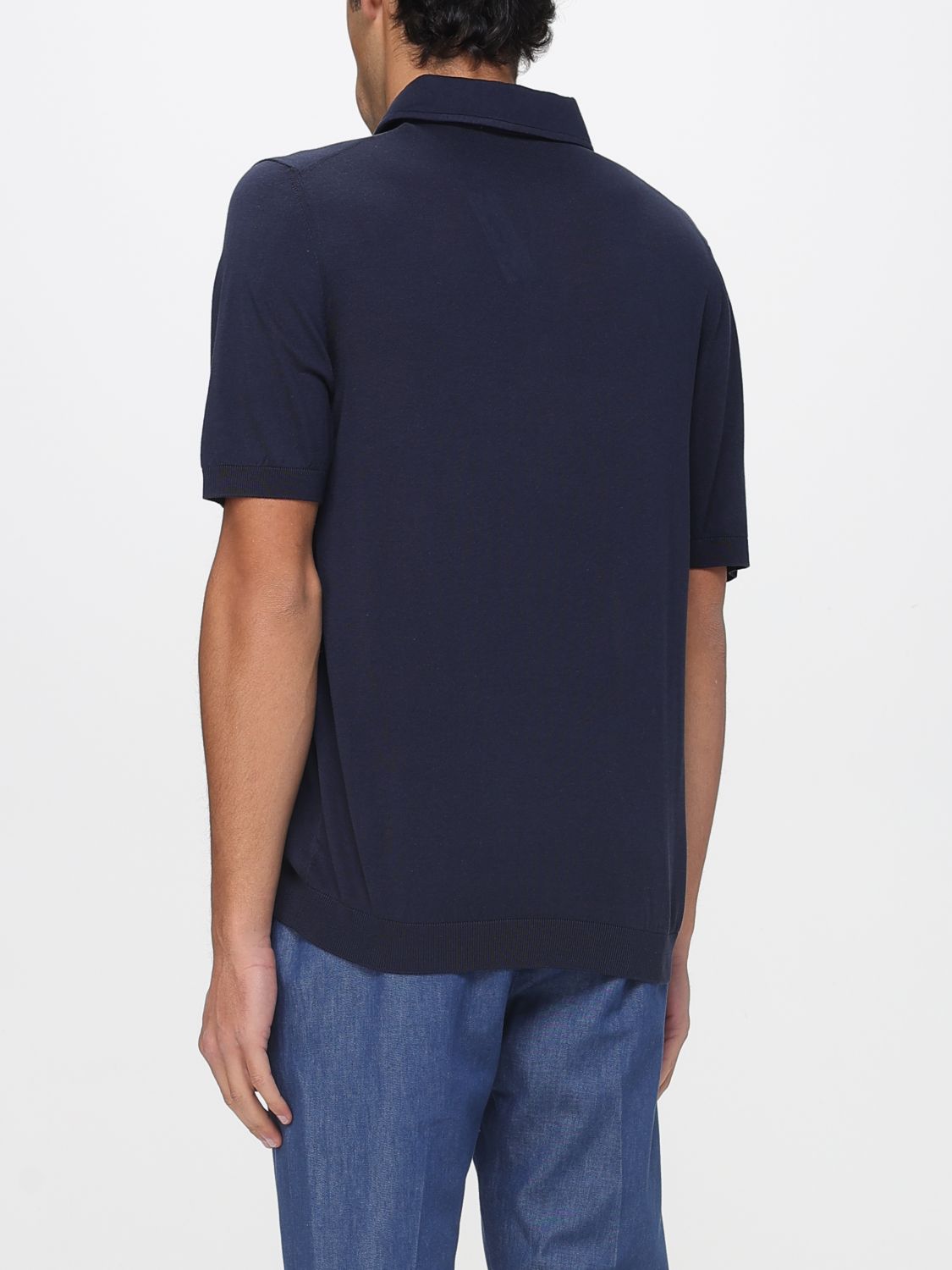Polo Shirt Men color Grey