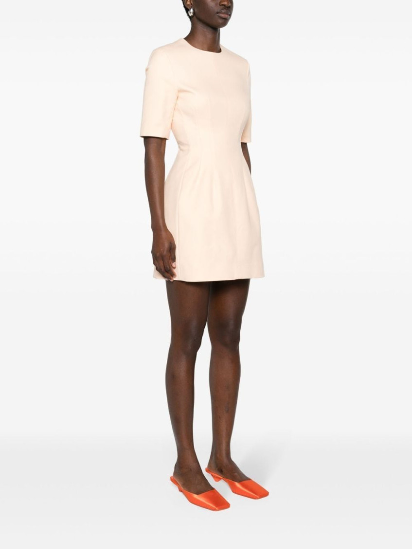 Crewneck Short-sleeved Dress