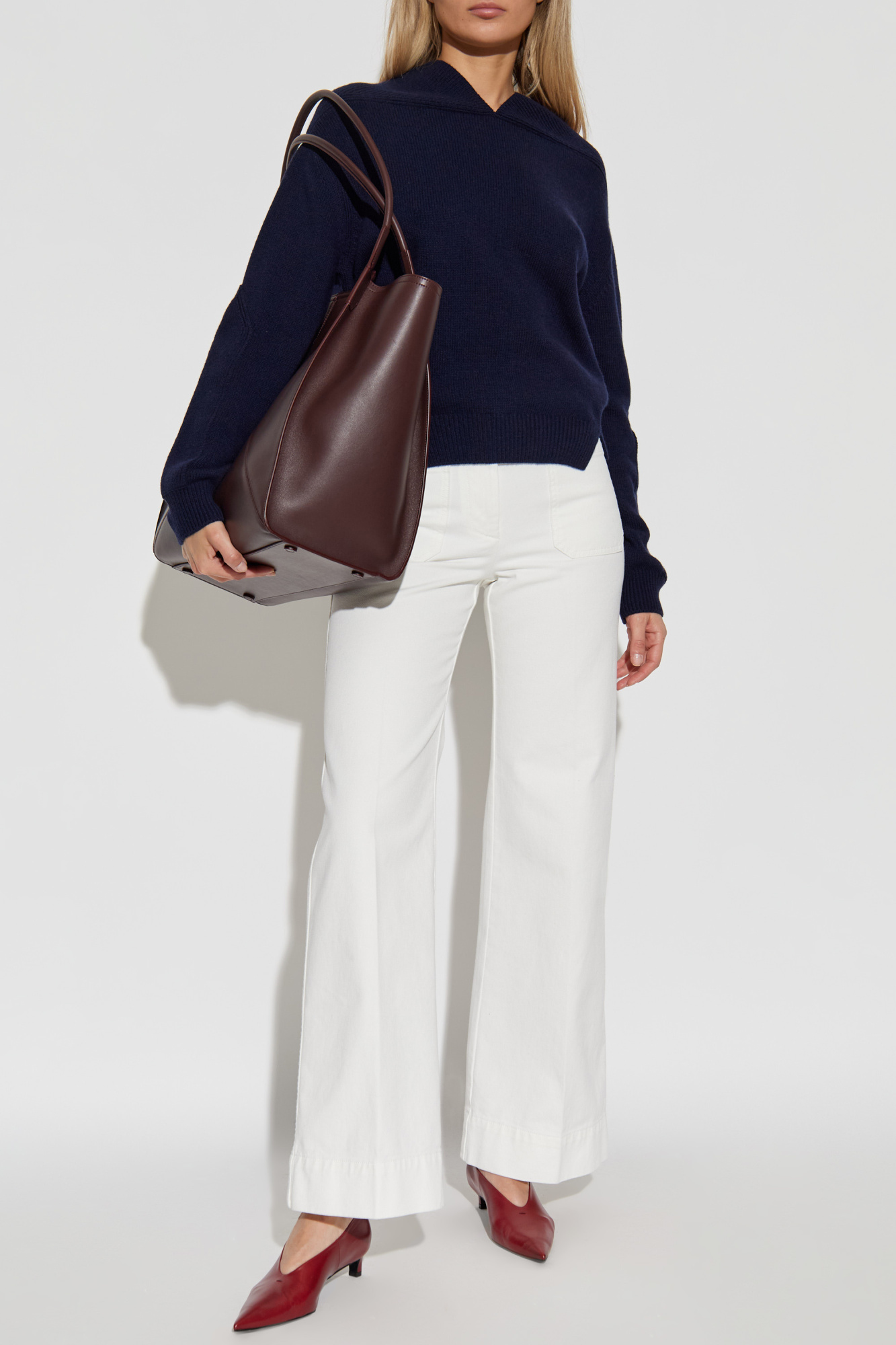 Cashmere Sweater, Women's, Navy Blue