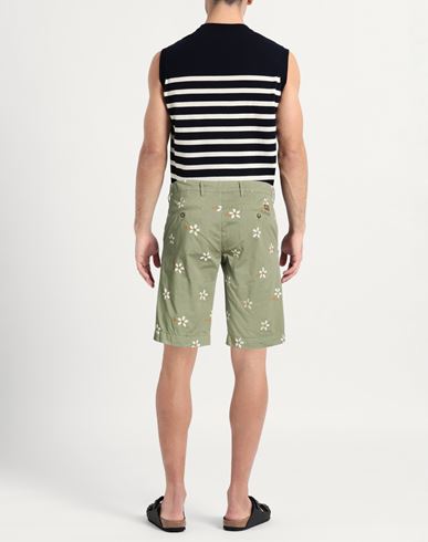 Man Shorts & Bermuda Shorts Military green Size 32 Cotton