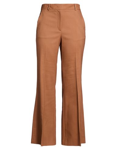 Woman Pants Camel Size 10 Triacetate, Polyester