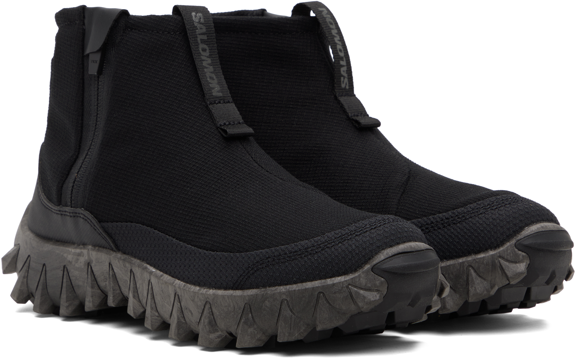 Black Snowclog Mid High Top Sneakers