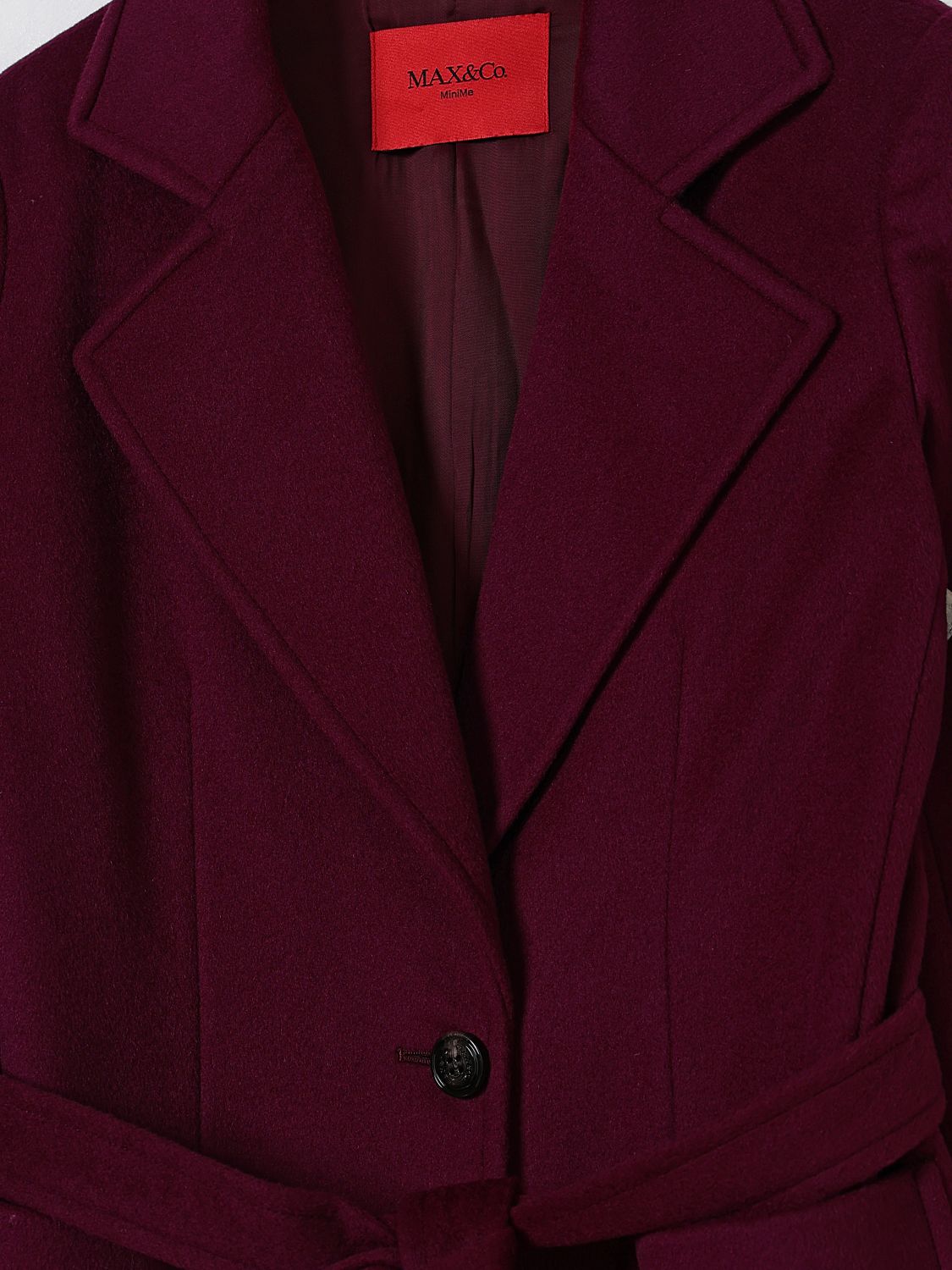 Coat Kids color Plum