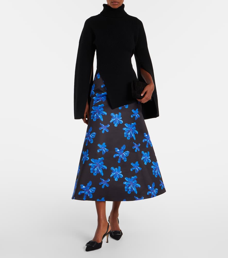 Tamilla floral midi skirt