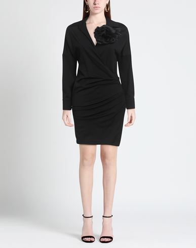 Woman Mini dress Black Size 4 Viscose, Polyamide, Elastane