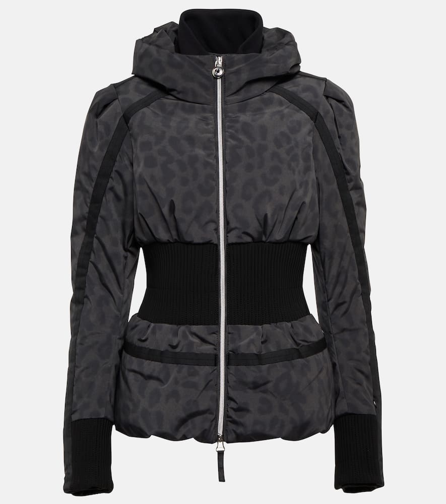 Raffaella leopard-print ski jacket