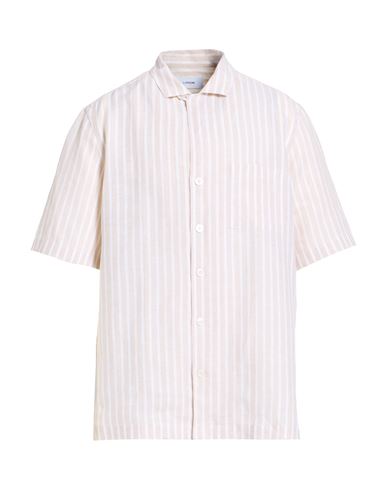 Man Shirt Beige Size S Linen