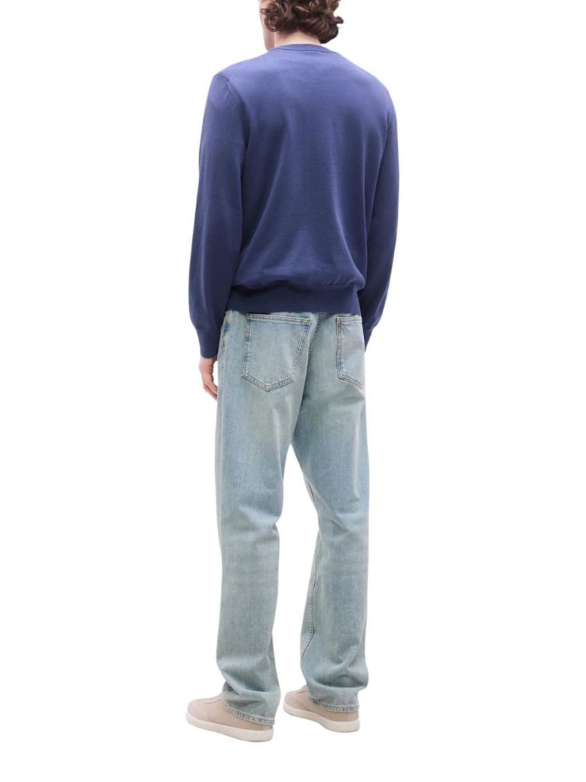 Blue Cotton Sweatshirt