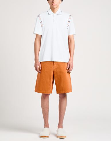 Man Polo shirt White Size L Cotton