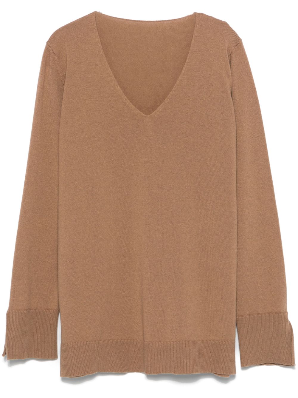 V-neck sweater - Brown