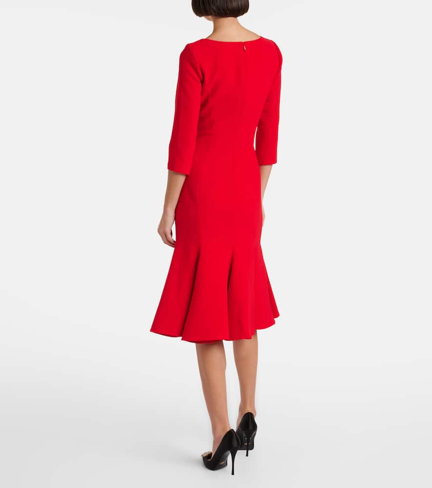 Crêpe midi dress