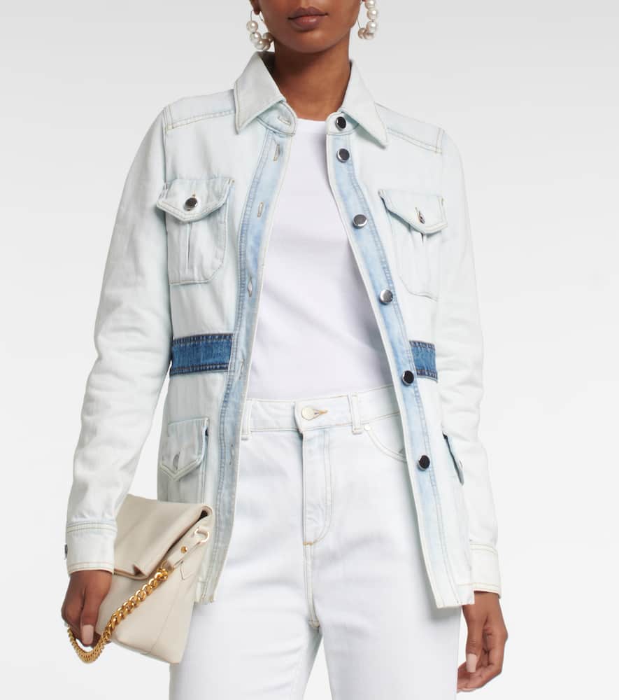Denim Love patchwork denim jacket