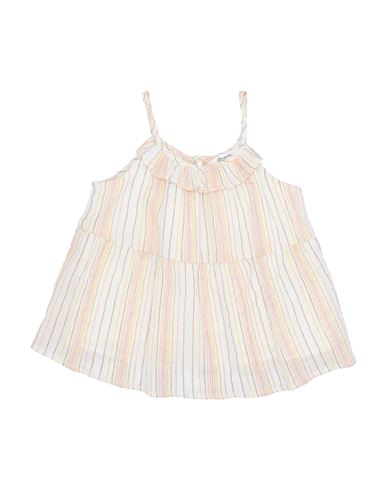 Kid Girl Top Beige Size 10 Cotton, Polyester, Metallic fiber