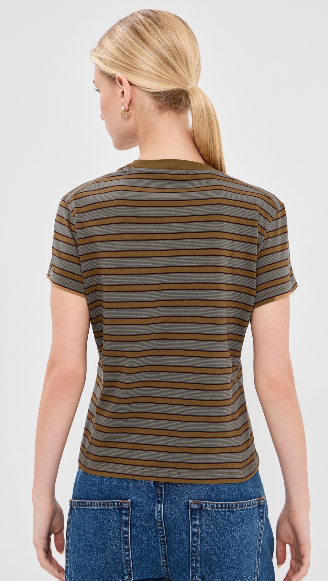 Kenzie T-Shirt Mist Stripe