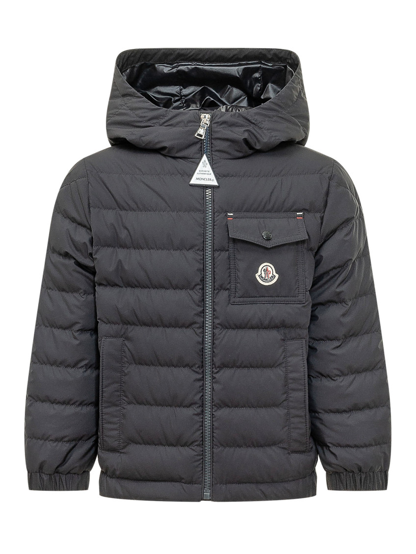 Kids Navy Blue Quilted Jacket