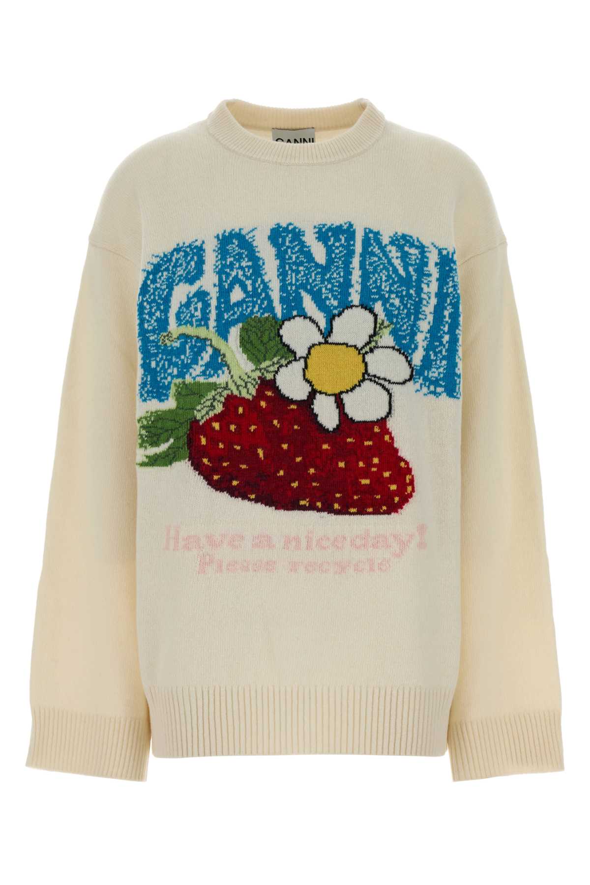 Graphic Sweater — White