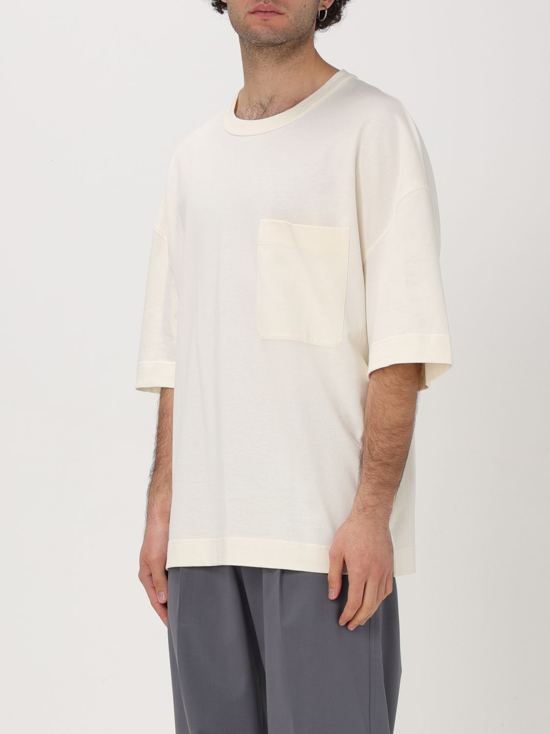 Crew-neck jersey T-shirt - White