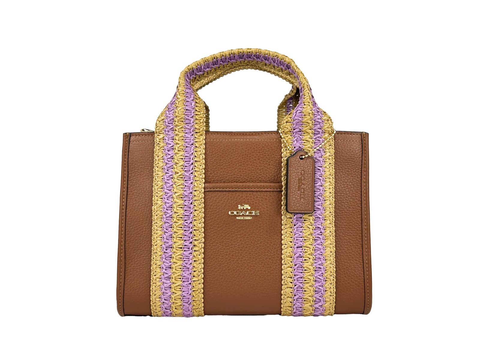 COACH Coach Straw Web Smith 24 Tote Bag Women's Purse