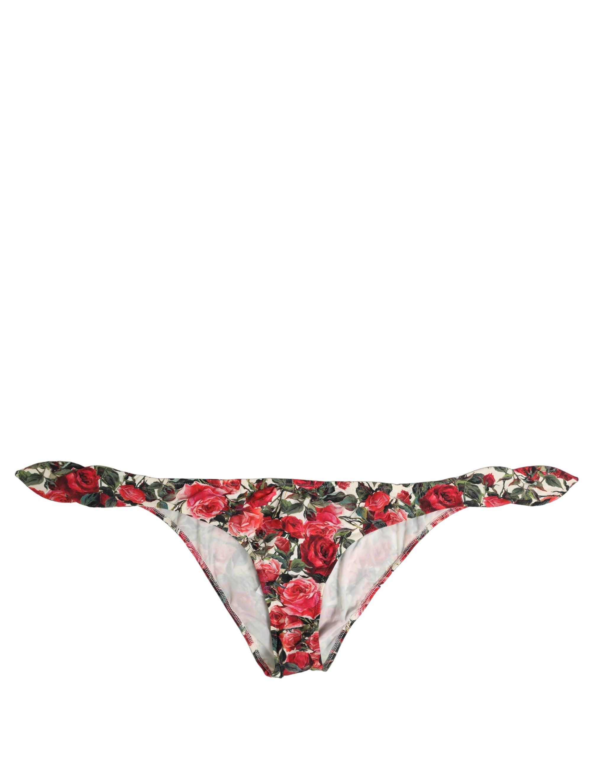 Floral Print Bikini Bottom — Multicolor