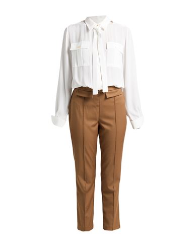 Woman Jumpsuit Brown Size M Polyester, Viscose, Elastane