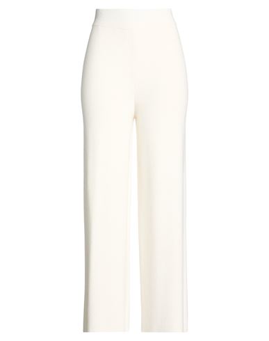Woman Pants Cream Size 8 Wool, Viscose, Polyamide, Cashmere