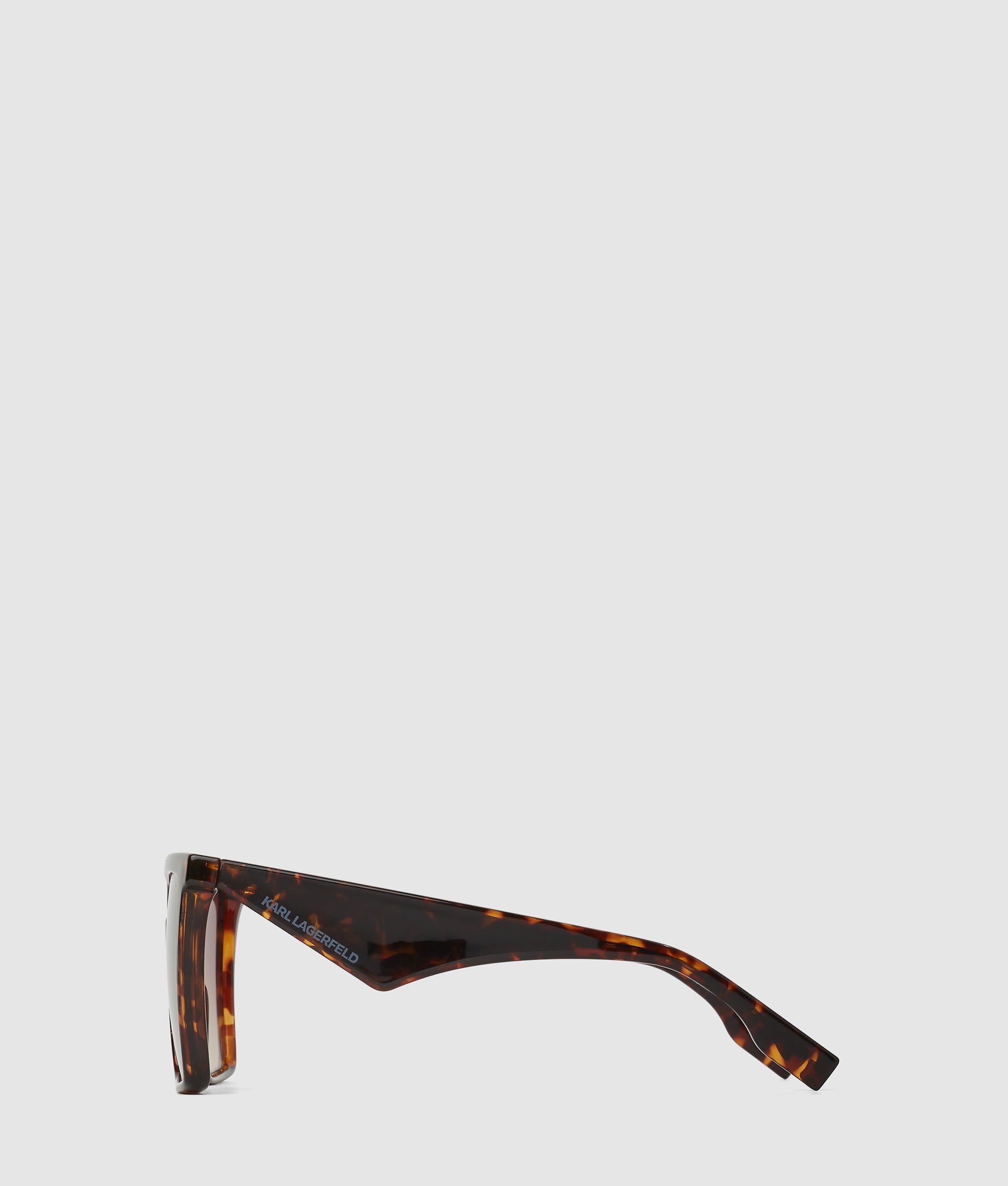 Karl Lagerfeld - Lunettes De Soleil Géométriques Fines, Femme, Tortue Foncée, : One