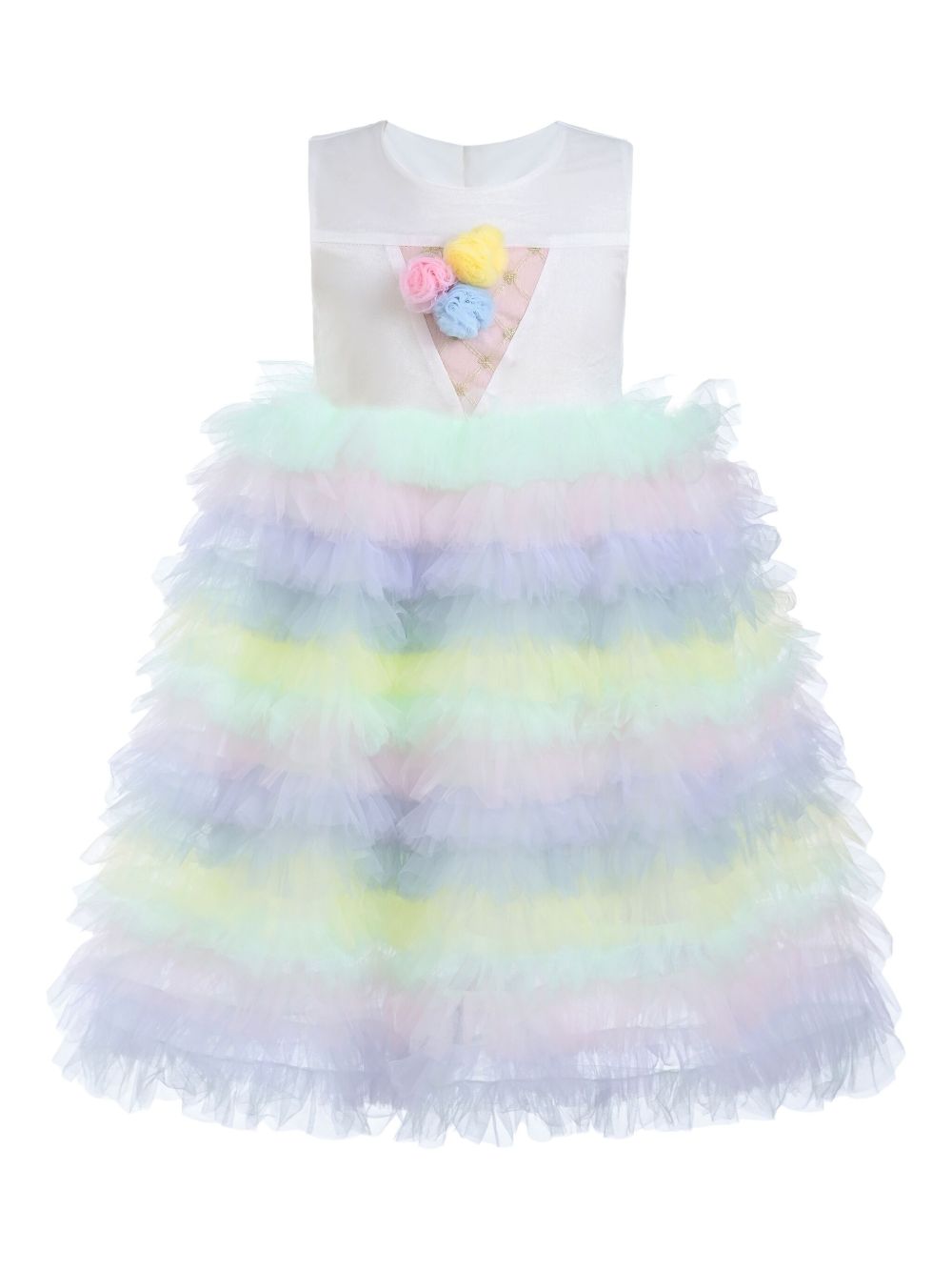 Ruffled layered dress - Purple