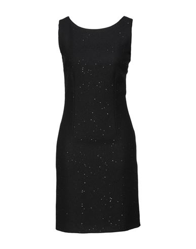 Woman Mini dress Black Size 4 Polyester, Acrylic, Wool, Polyamide, Elastane