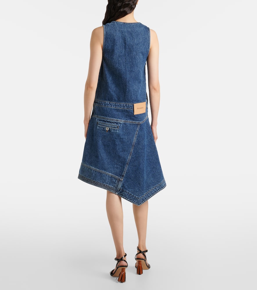 Denim wrap dress