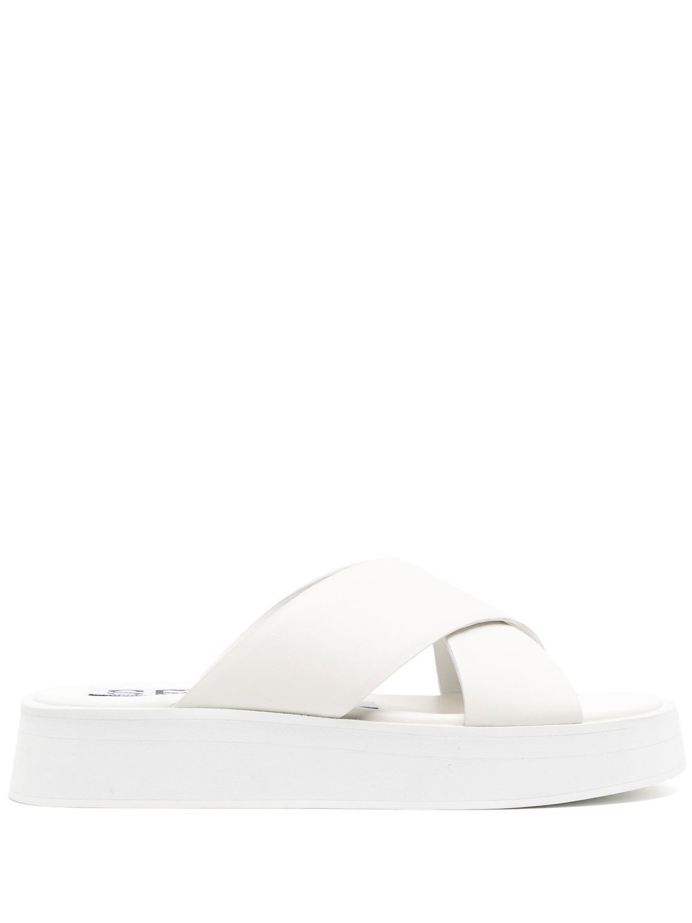 Pippi II crossover platform sandals - White