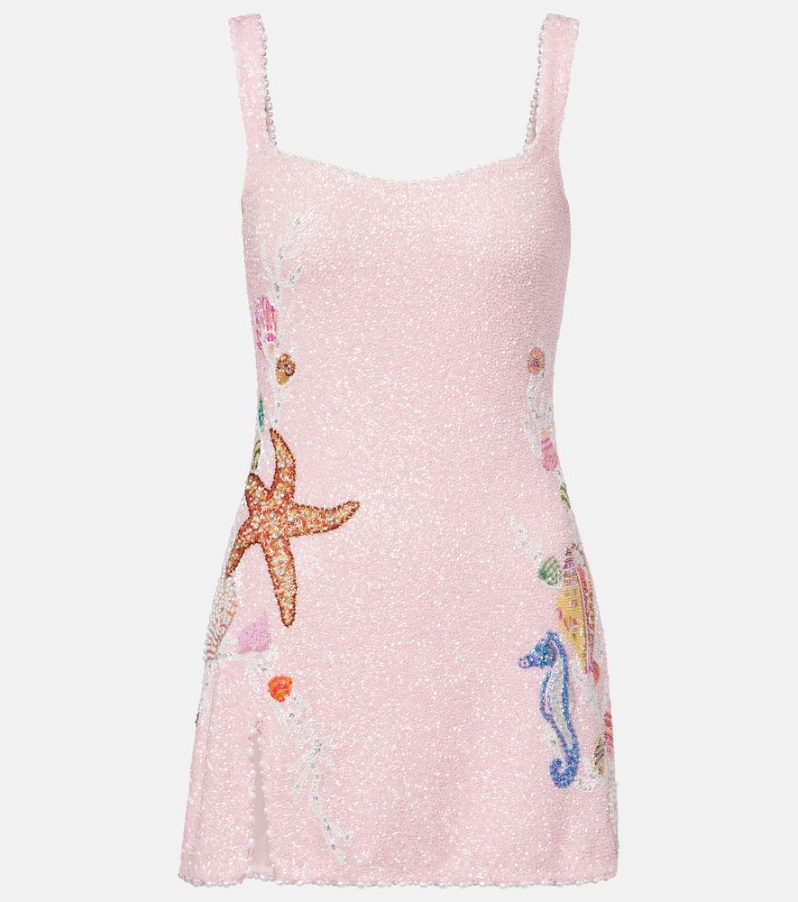 Marina embellished minidress