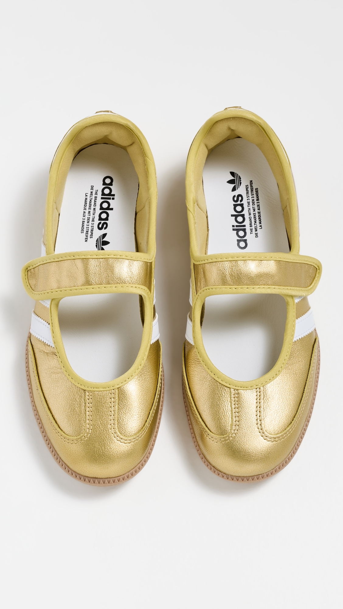 Samba Jane Shoes Gold/White