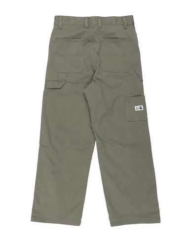 Kid Boy Pants Military green Size 10 Cotton, Polyamide, Elastane