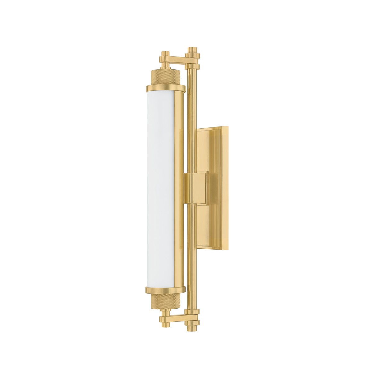 Aged Brass LED Bathroom Vanity Light from the Plandome Collection