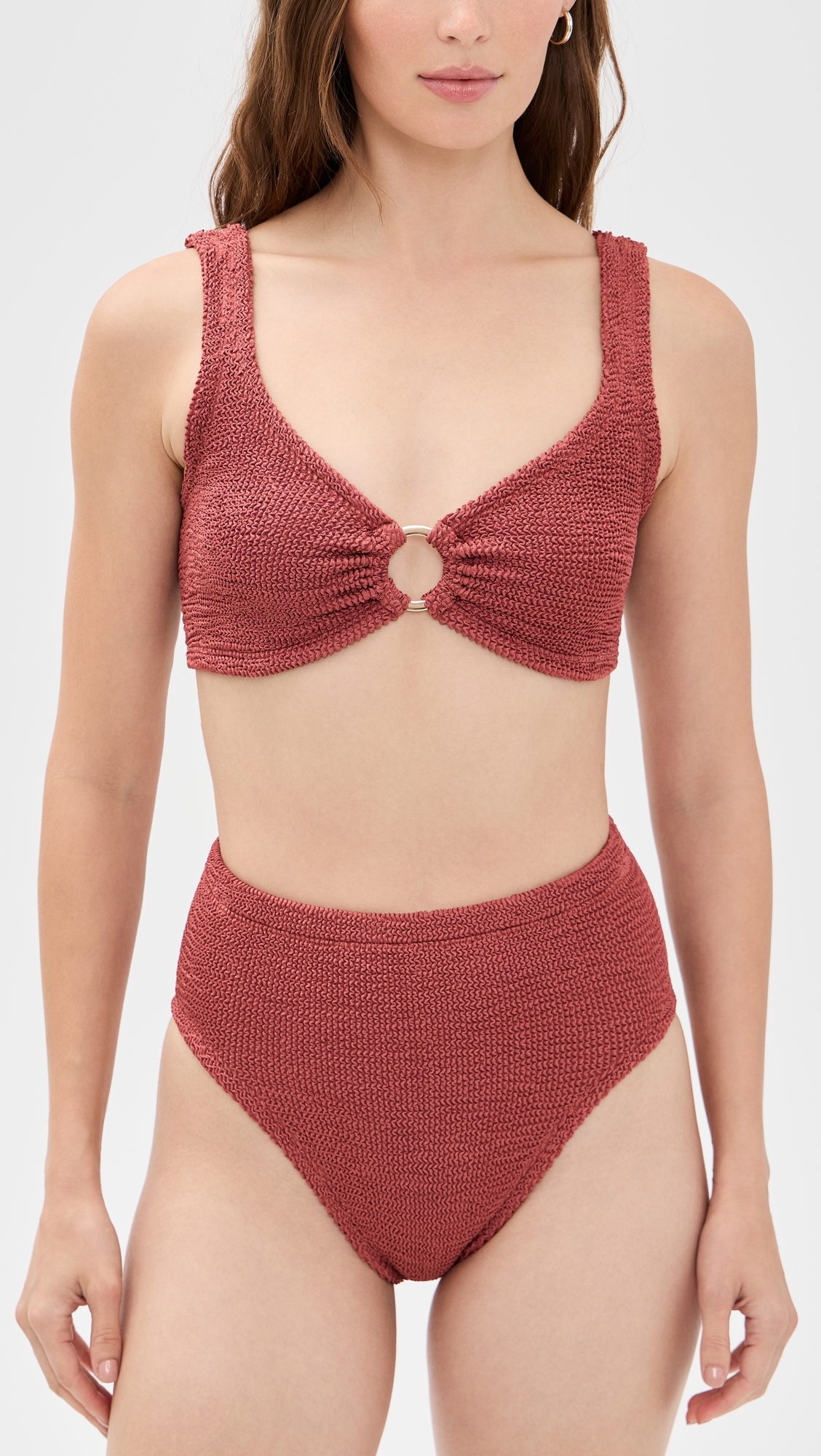 Women's Bikini Set METALLIC ROSEWOOD One Size