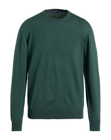 Man Sweater Green Size 34 Merino Wool