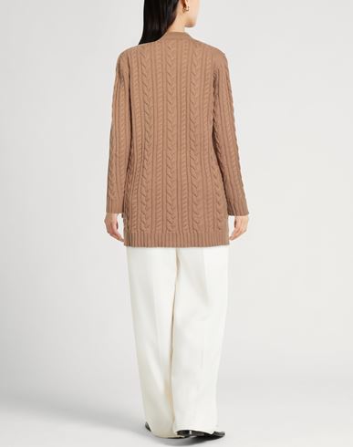 Woman Cardigan Camel Size M Wool, Cashmere