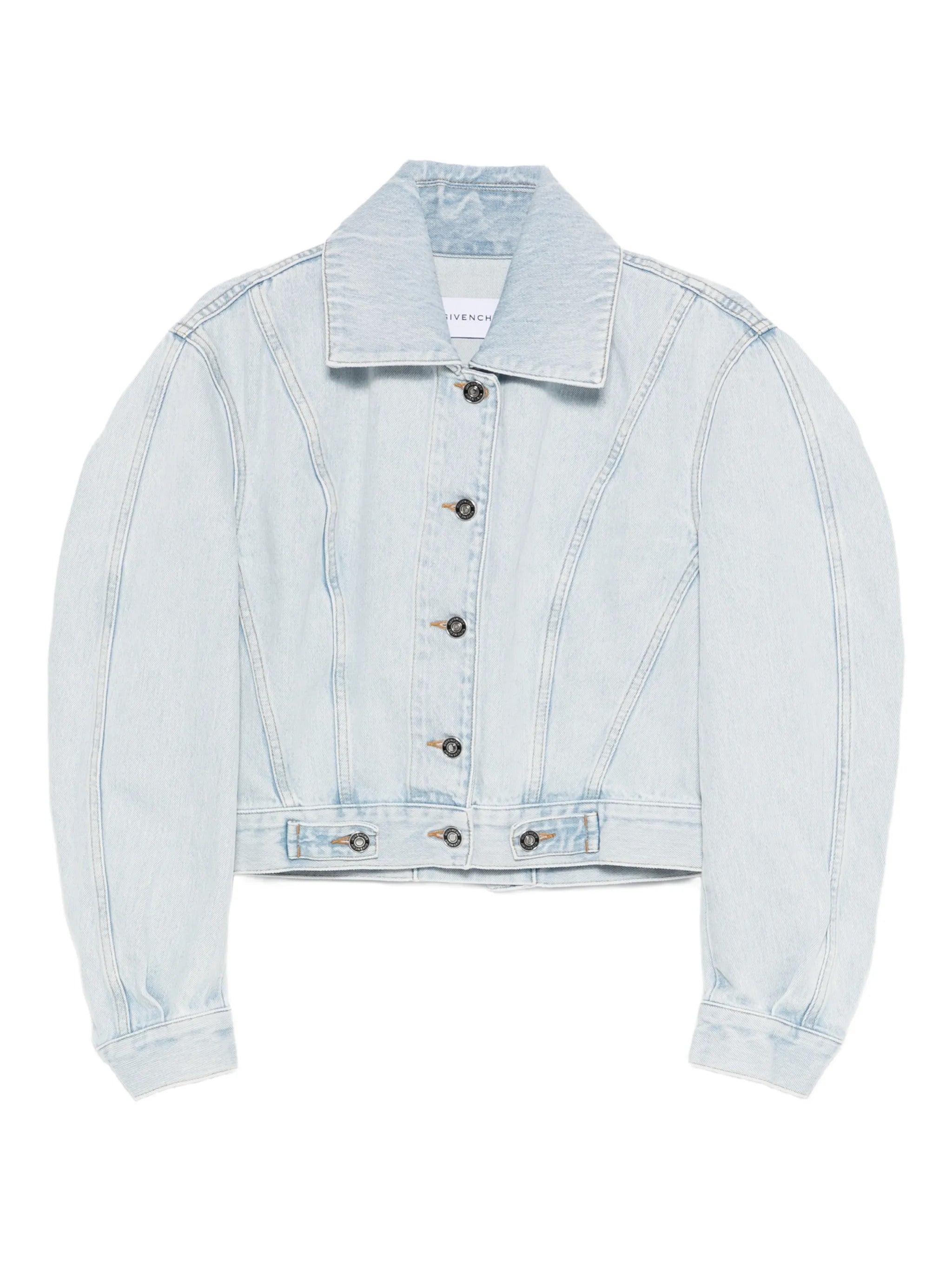 Classic Collar Button-Front Jacket with Back-to-Front Effect