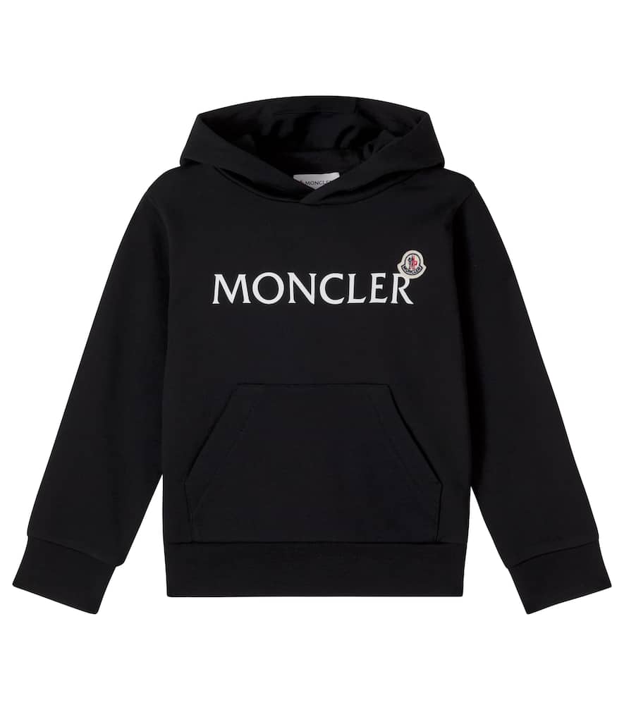 Logo cotton jersey hoodie