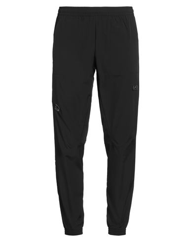 Man Pants Black Size XXL Polyester, Elastomultiester