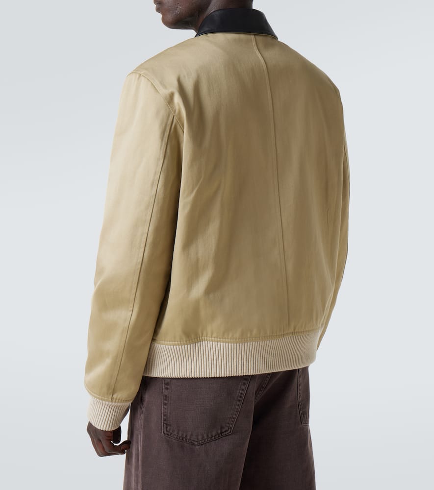 Shade cotton sateen blouson