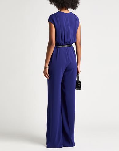 Woman Jumpsuit Blue Size 10 Triacetate, Polyester